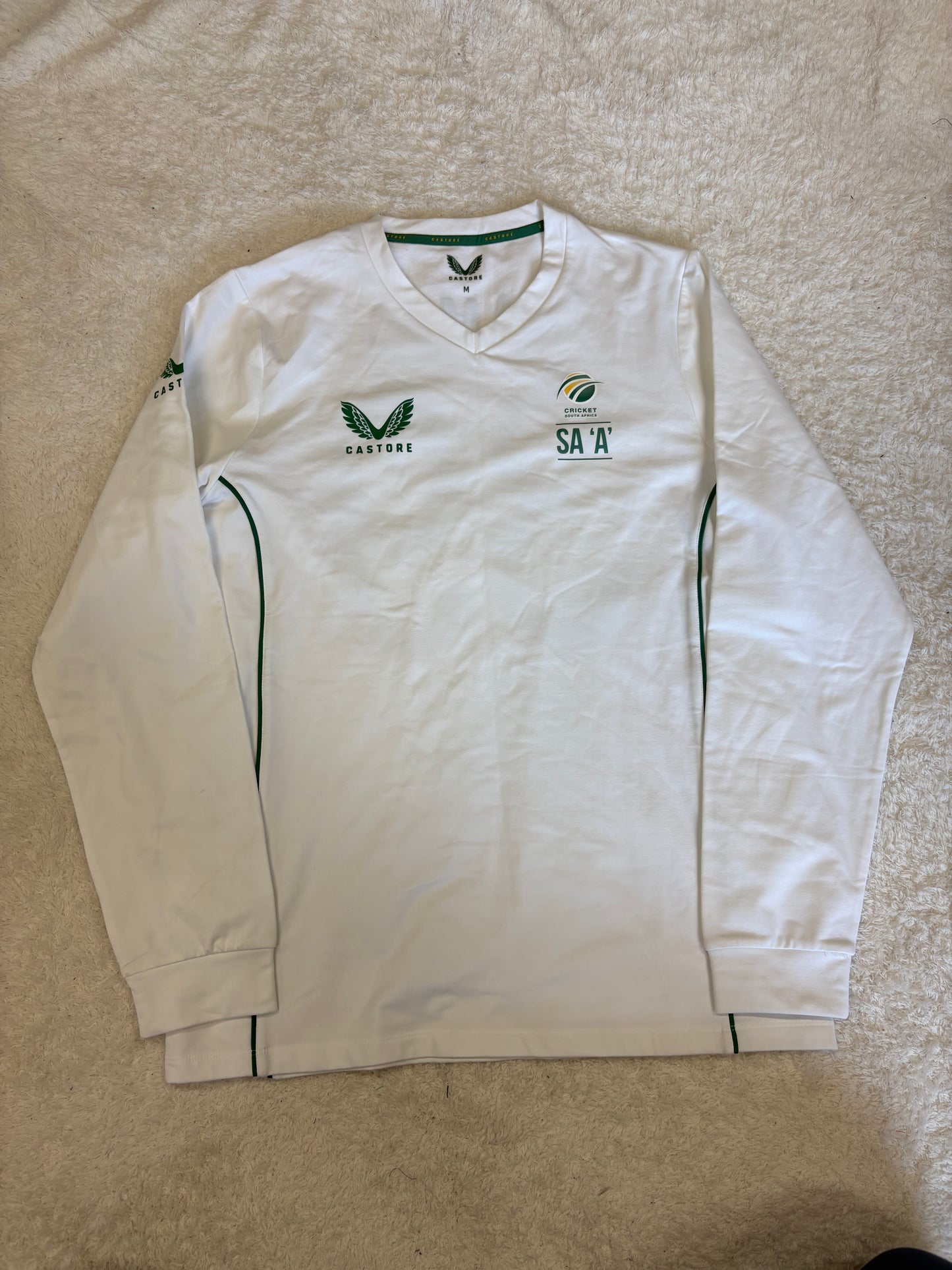 Zubayr Hamza South Africa A Test Match Worn LS Playing Jumper