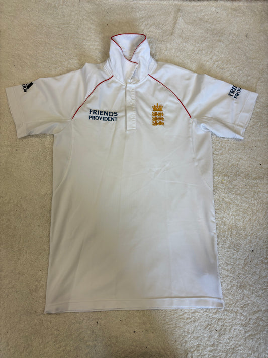 England U19s 2009 Test Match Worn SS Playing Shirt