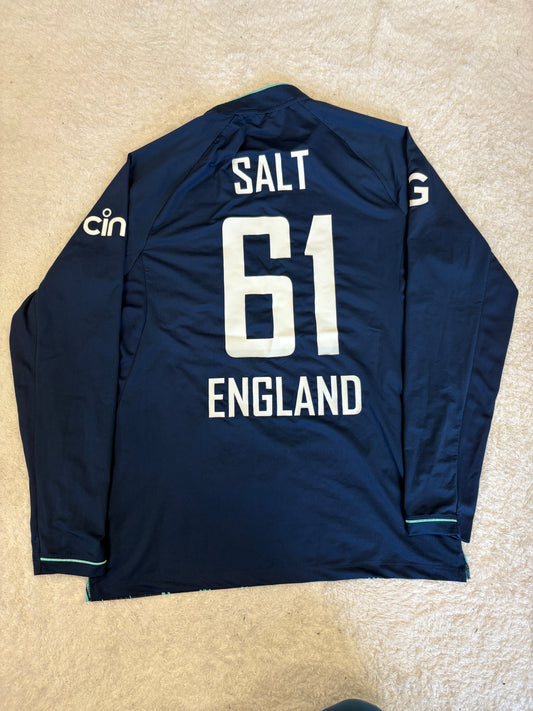 Phil Salt England 2022 ODI Match Worn LS Playing Shirt