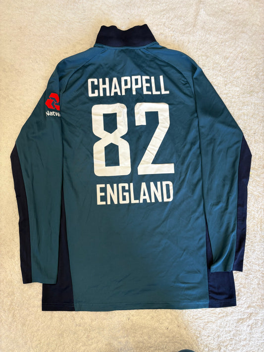 Zak Chappell England Lions 2018 ODI Match Worn LS Playing Shirt