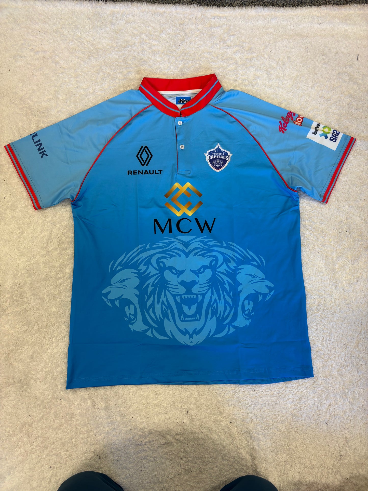 Tiaan Van Vuuren Pretoria Capitals 2024 SA20 Match Issue SS Playing Shirt