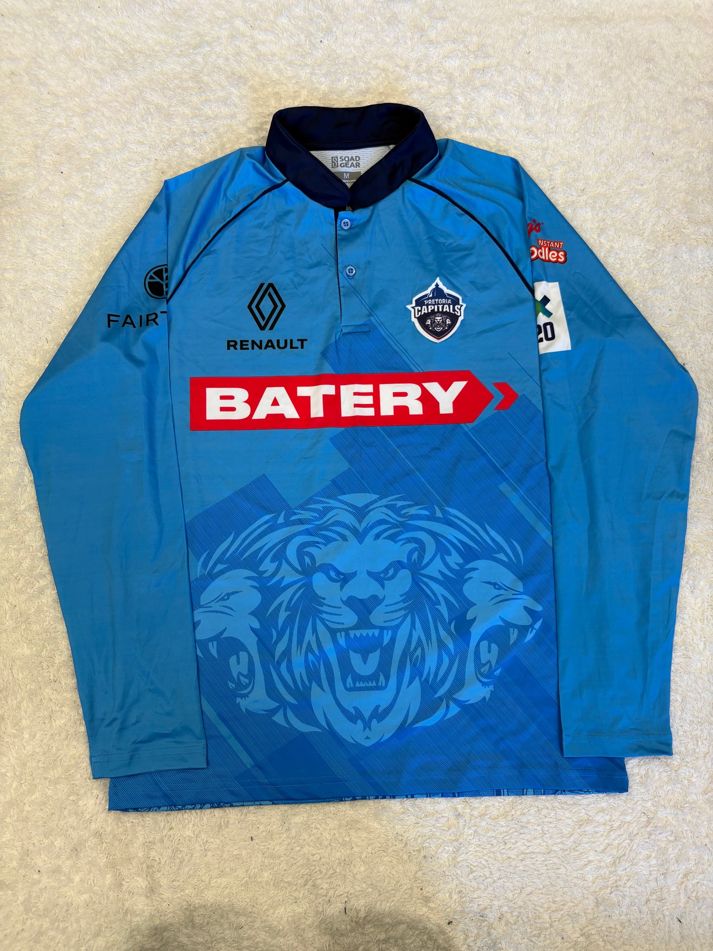 Rahmanullah Gurbaz Pretoria Capitals 2025 SA20 Match Worn LS Playing Shirt