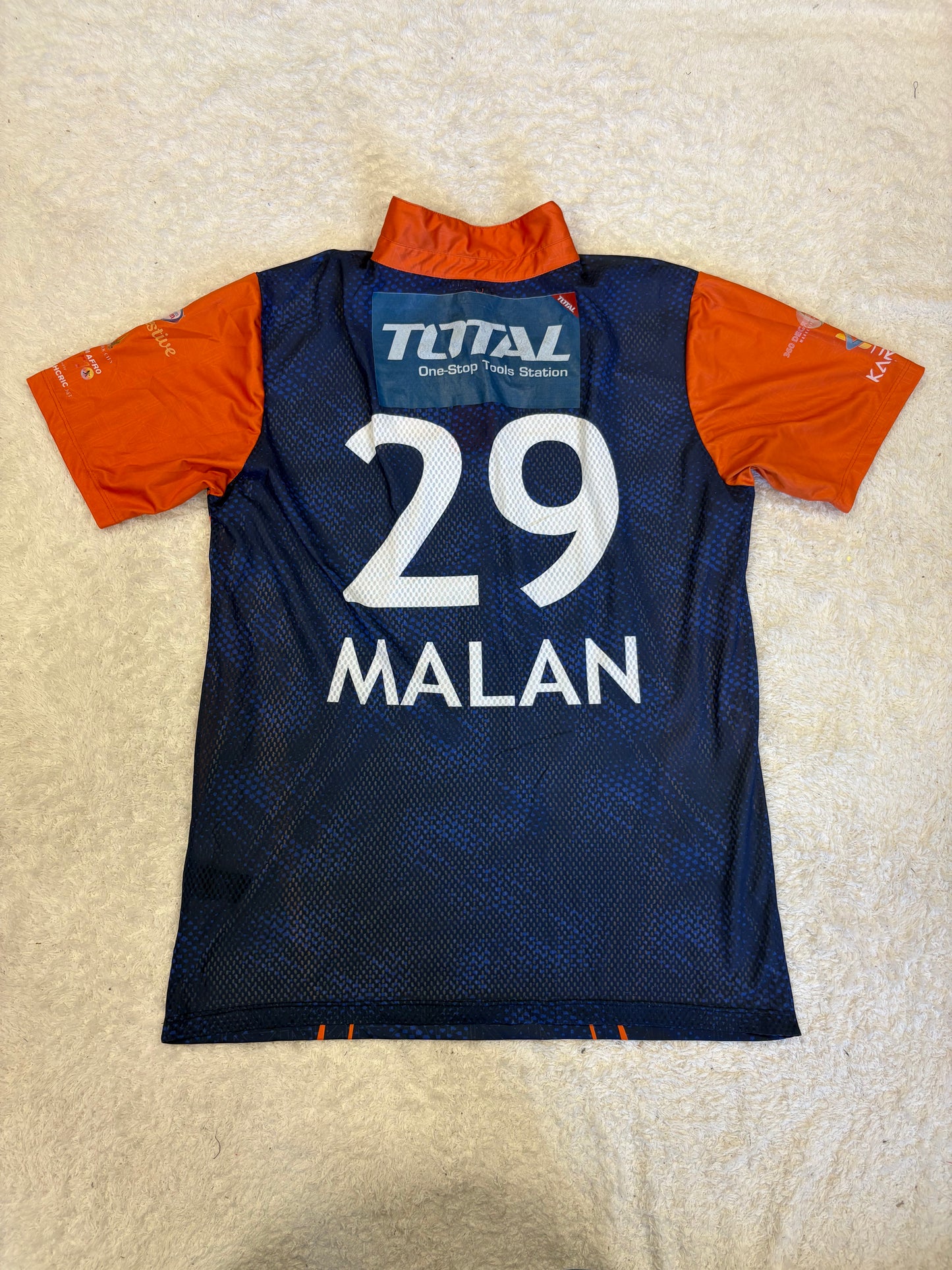 Dawid Malan Cape Town Samp Army 2024 ZimAfro T10 Match Worn SS Playing Shirt