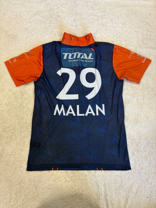 Dawid Malan Cape Town Samp Army 2024 ZimAfro T10 Match Worn SS Playing Shirt
