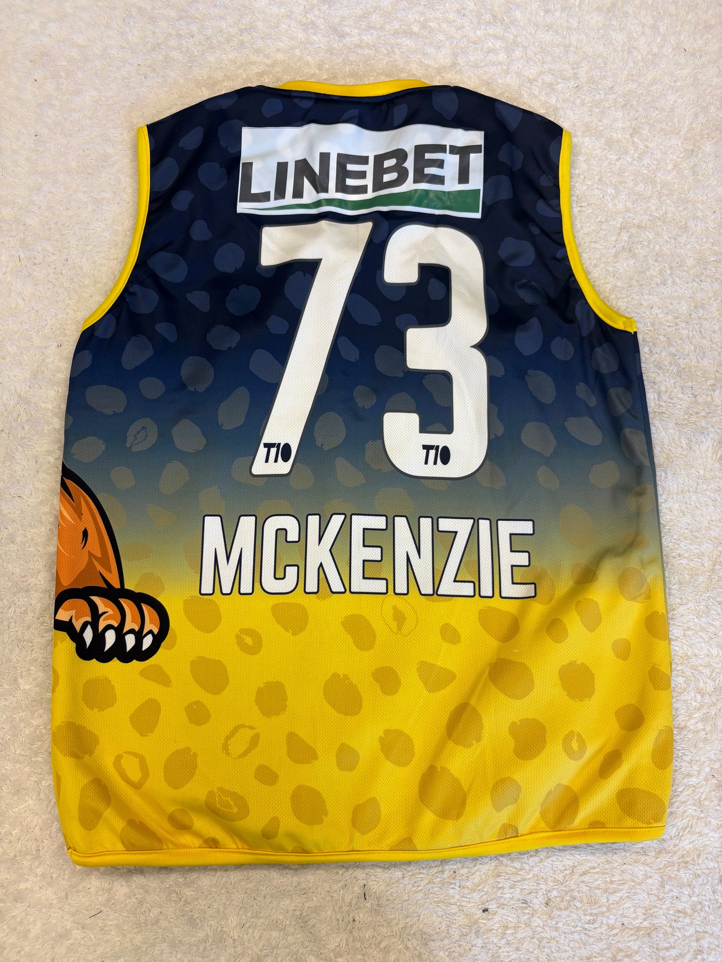 Kirk McKenzie Bulawayo Brave Jaguars 2024 ZimAfro T10 Match Worn Playing Pullover