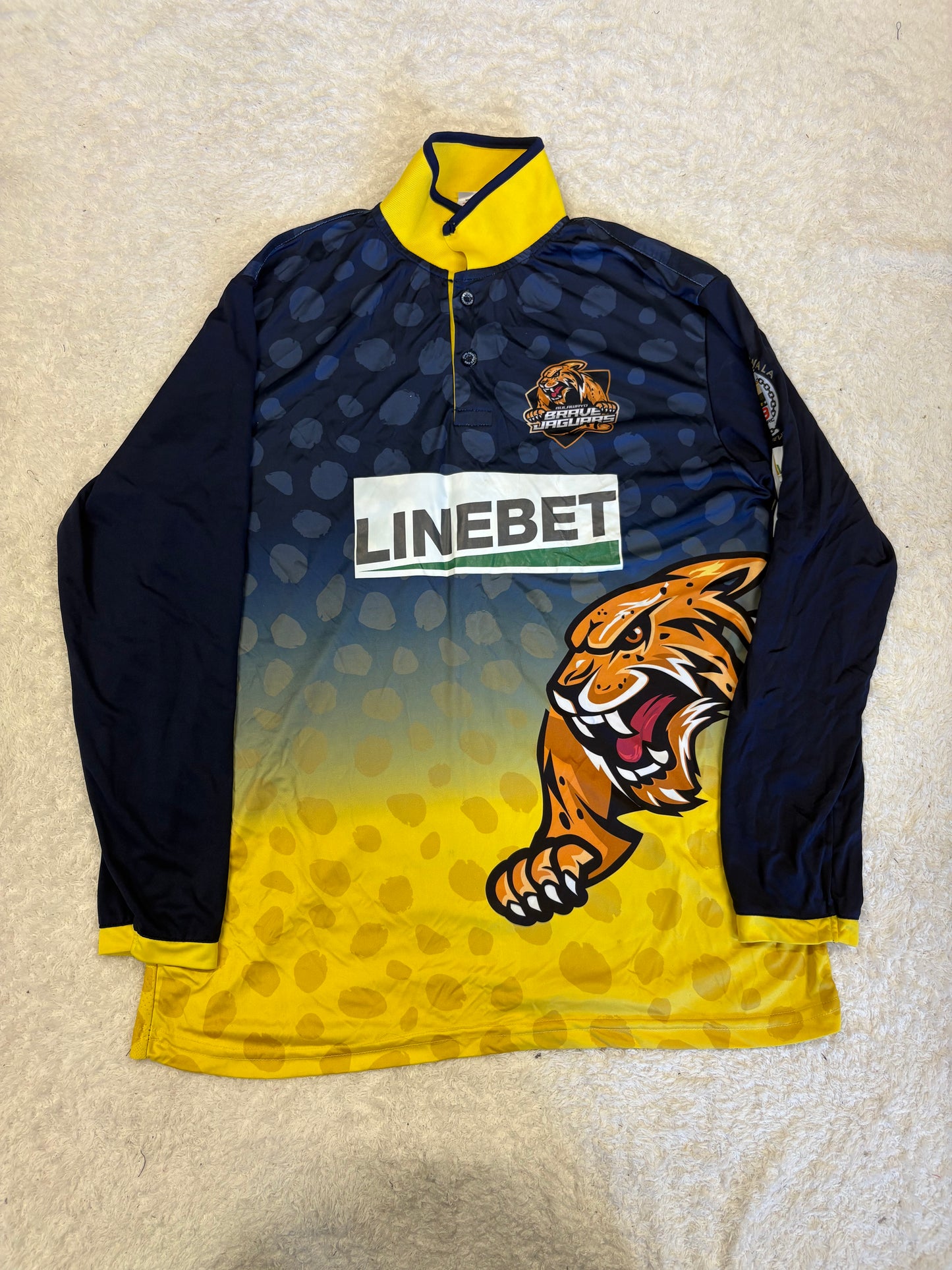 Anamul Haque Bulawayo Brave Jaguars 2024 ZimAfro T10 Match Worn LS Playing Shirt
