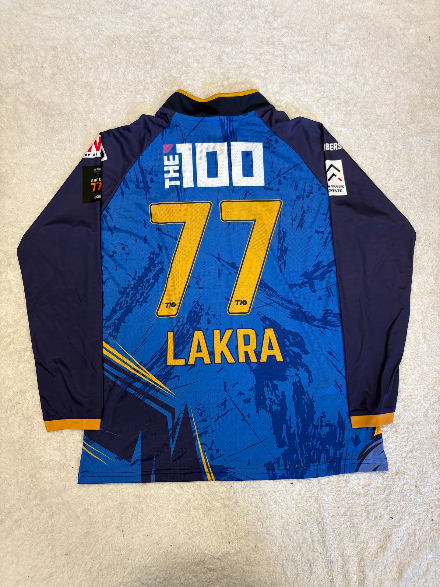 Aryan Lakra Deccan Gladiators 2024 ABDT10 Match Worn LS Playing Shirt