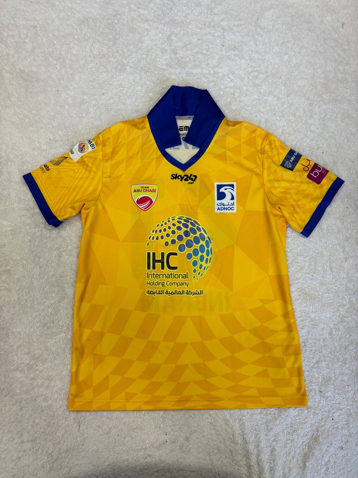 Colin Ingram 2022 Team Abu Dhabi ABDT10 Match Worn SS Playing Shirt