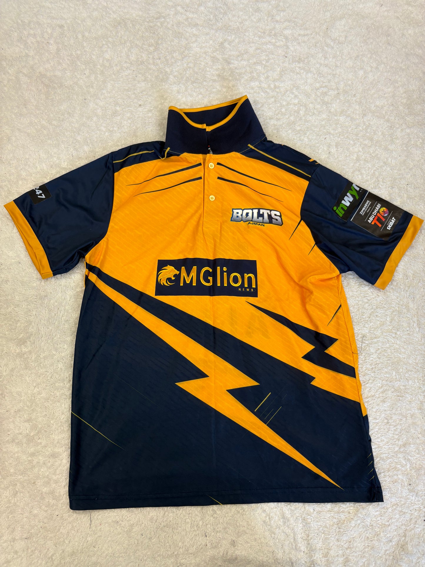 Ali Abid Ajman Bolts 2024 ABDT10 Match Issue SS Playing Shirt