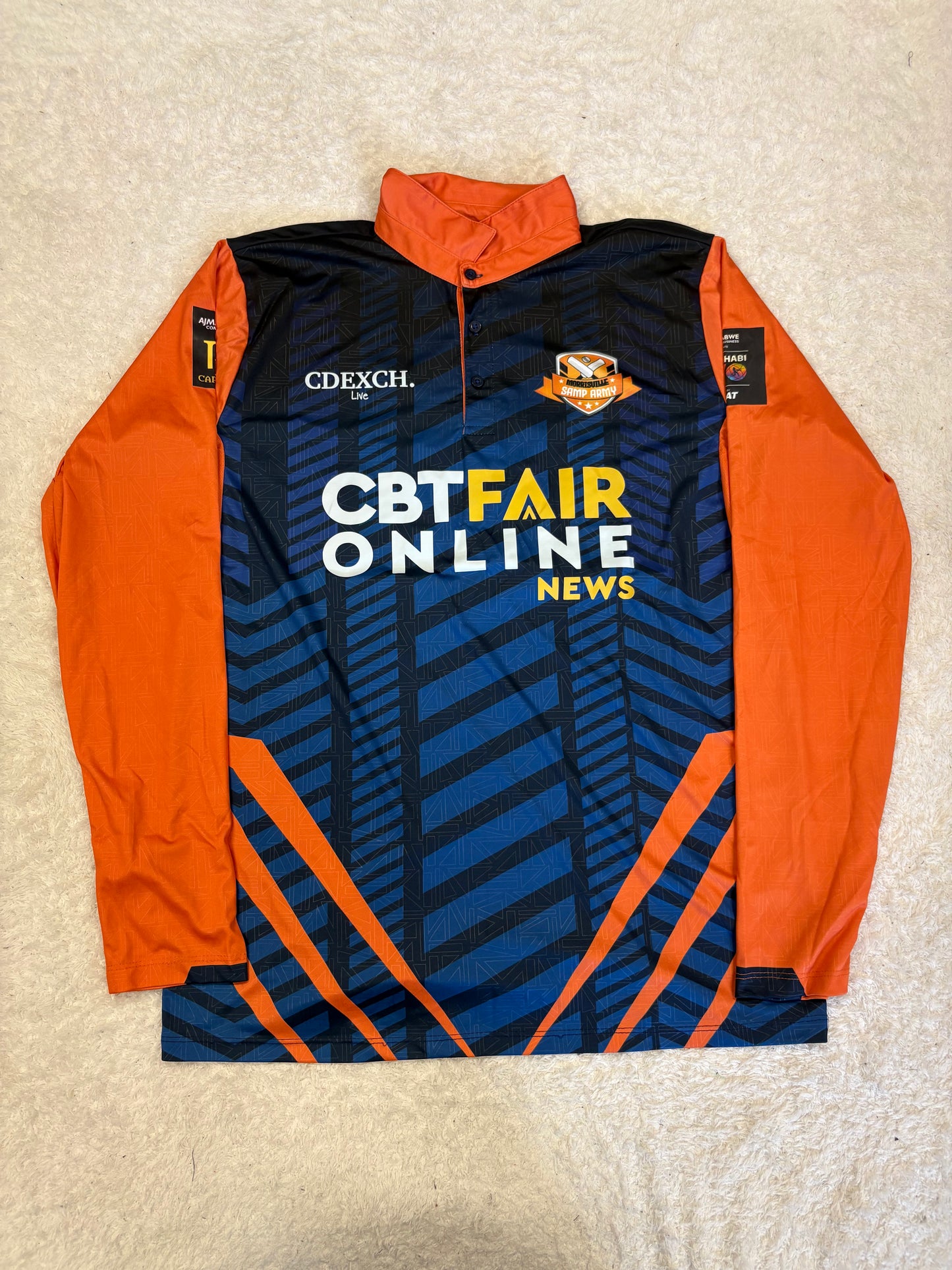 Isuru Udana Morrisville Samp Army 2024 ABDT10 Match Worn LS Playing Shirt