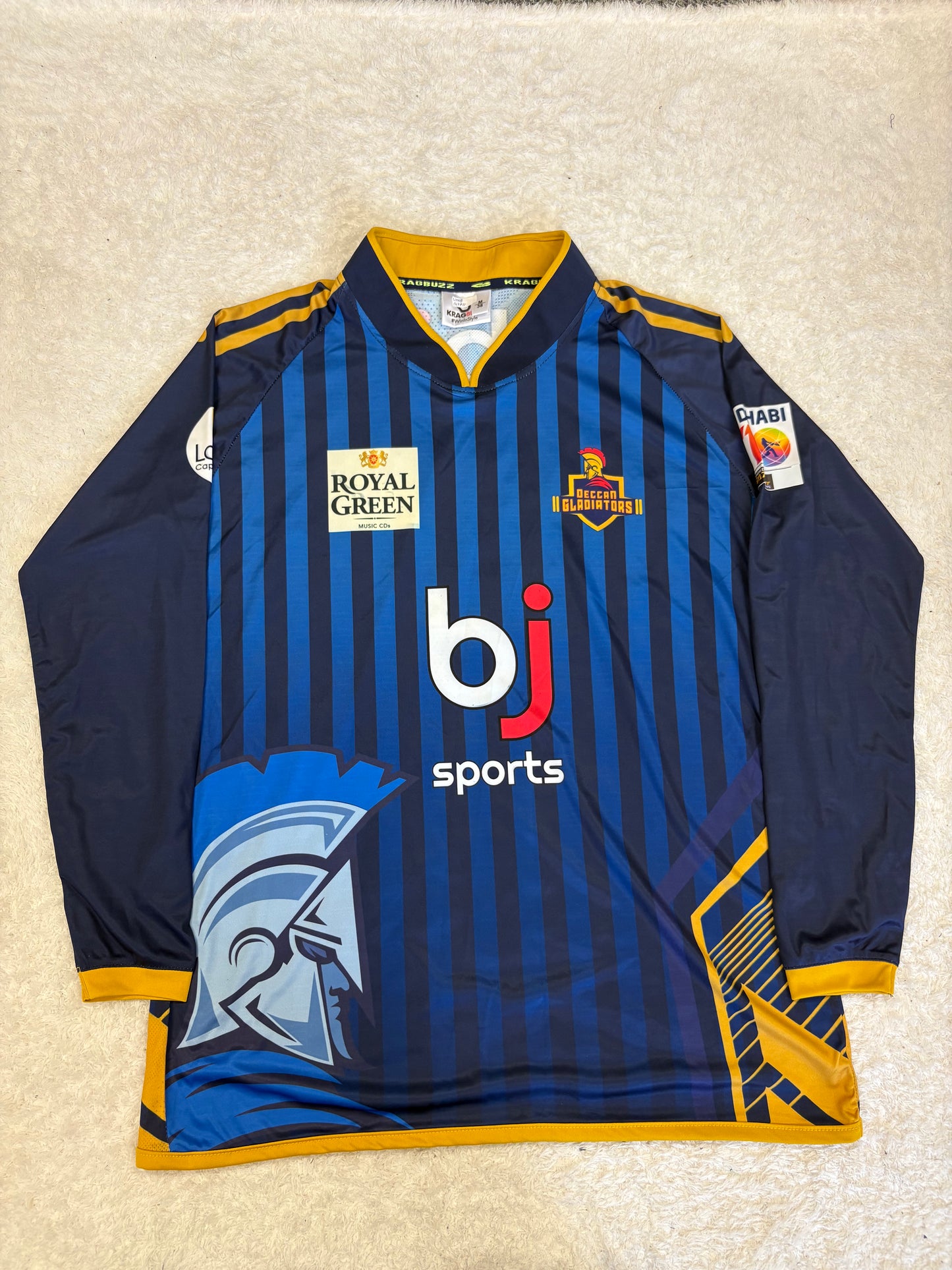 Luke Wood 2023 Deccan Gladiators ABDT10 Match Worn LS Playing Shirt