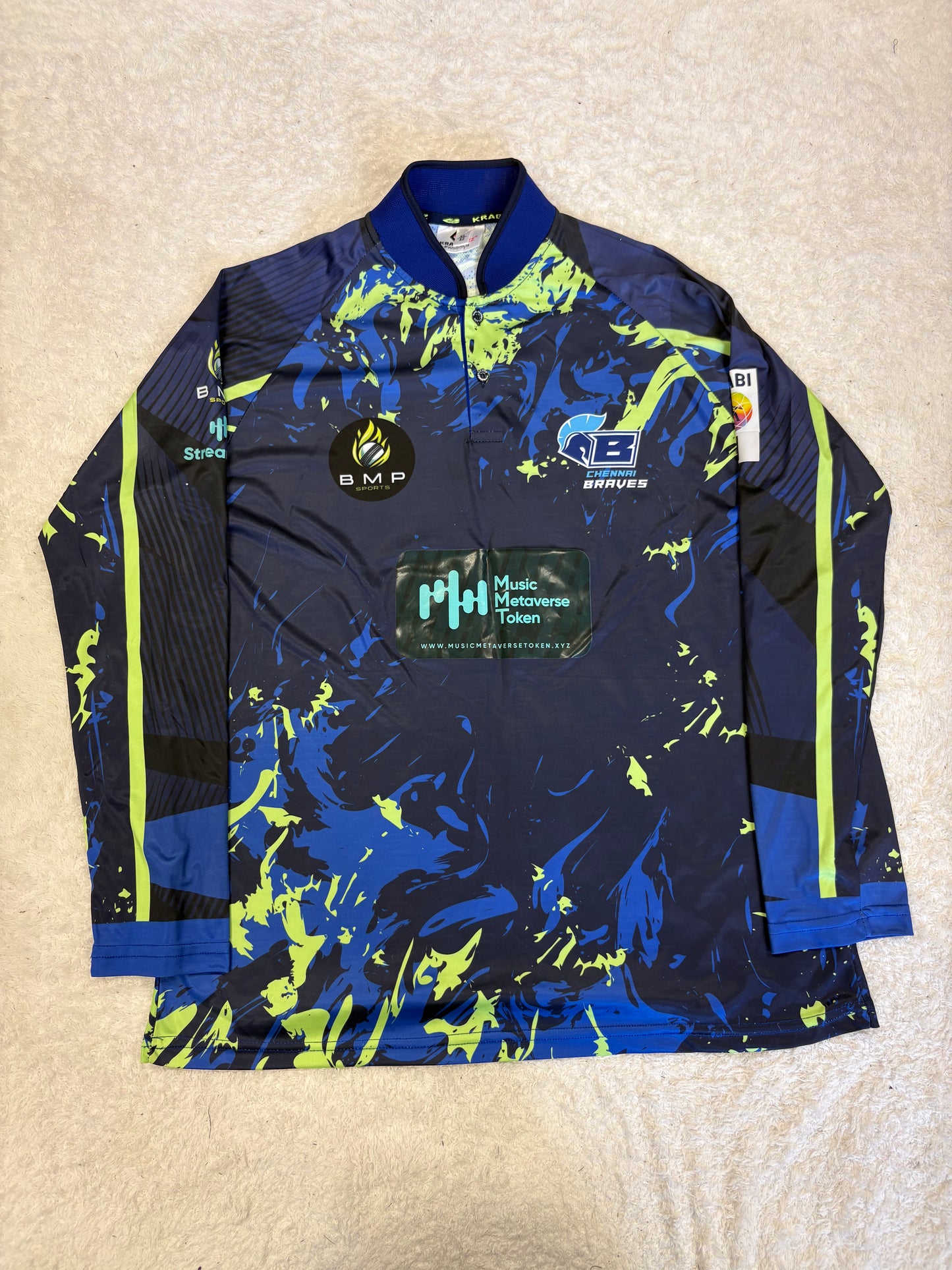 Donovan Ferreira 2023 Chennai Braves ABDT10 Match Worn Signed LS Playing Shirt