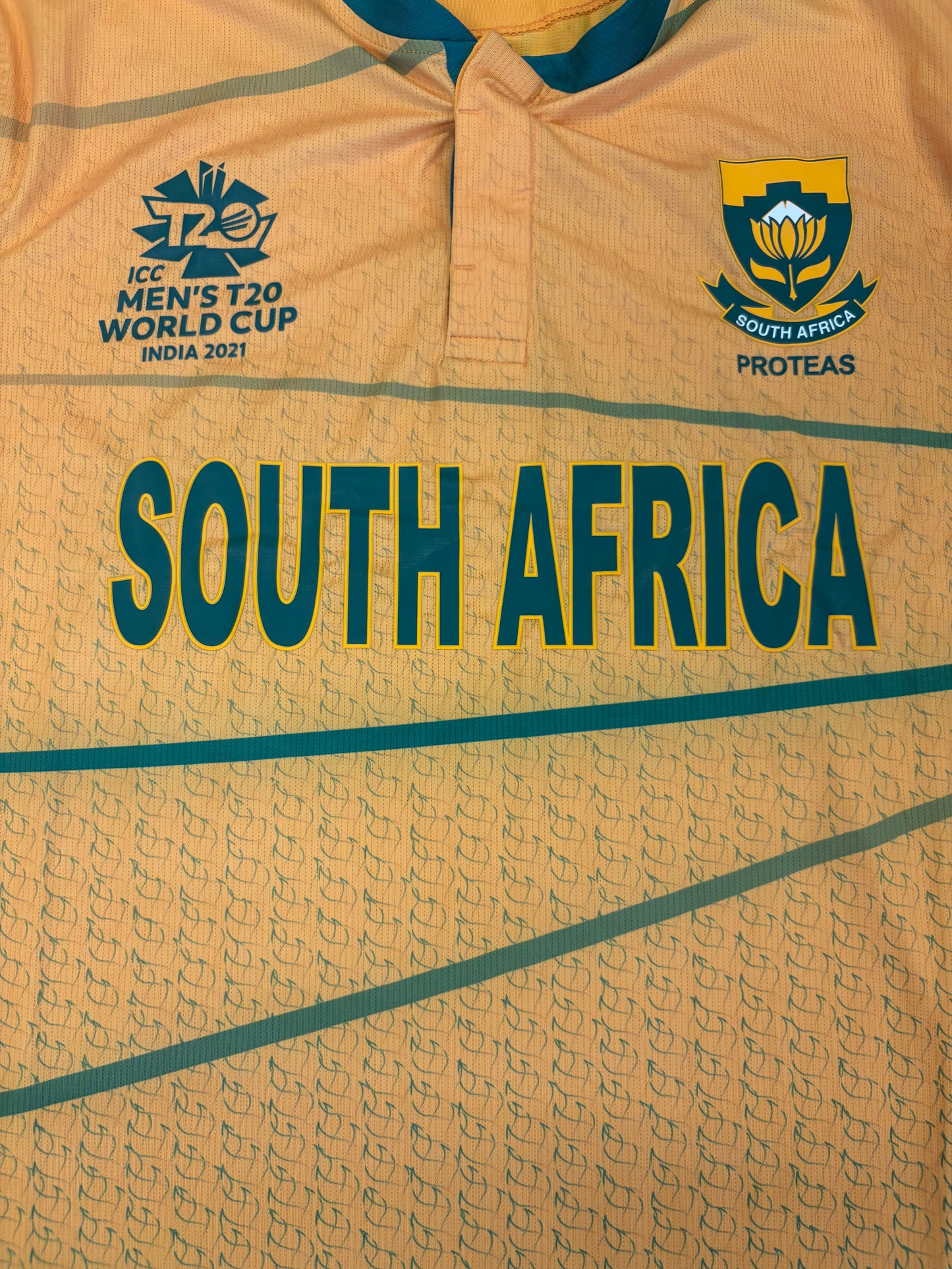 Dwaine Pretorius South Africa 2021 CWC T20 Match Worn SS Playing Shirt