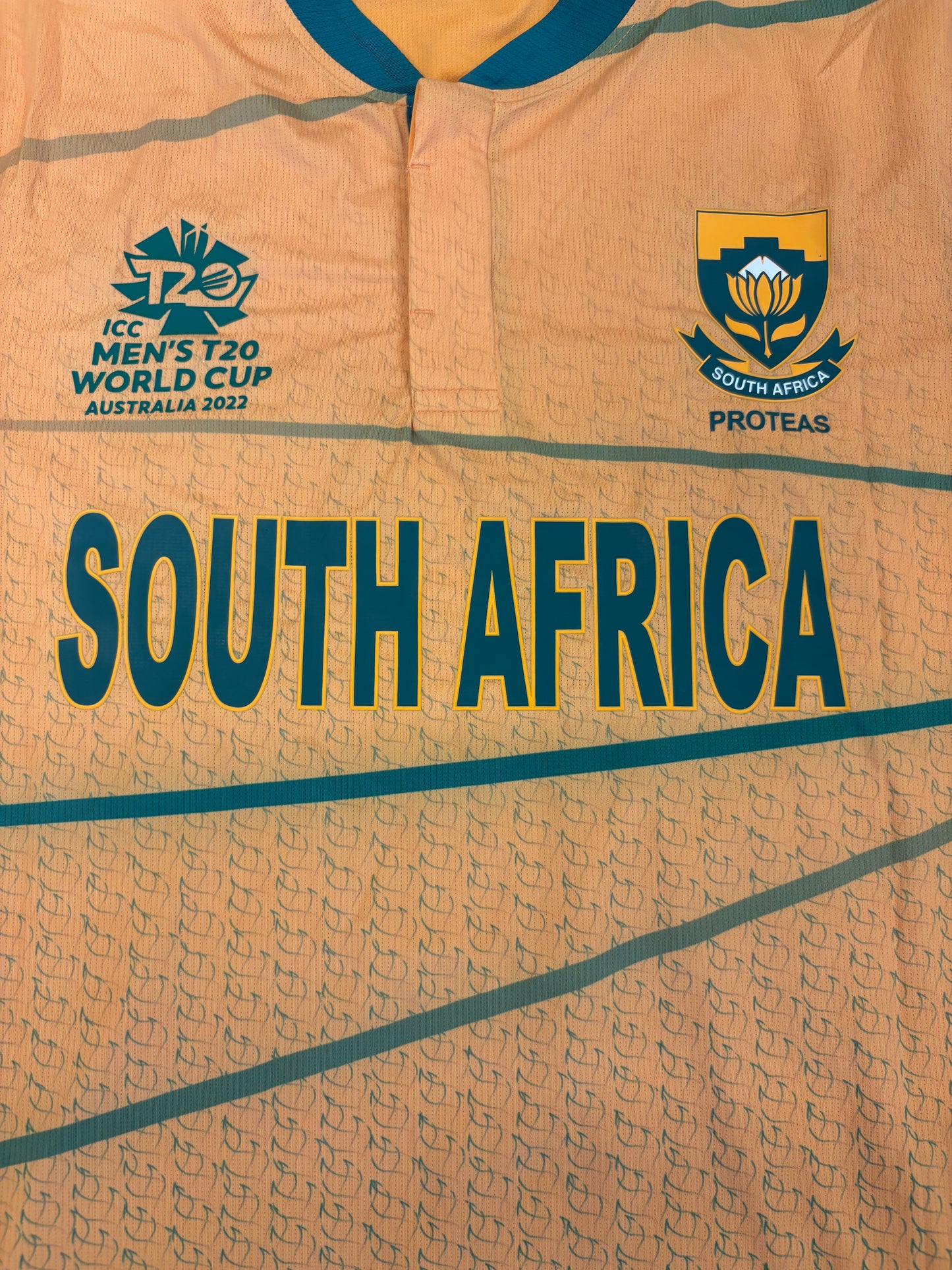 Andile Phehlukwayo South Africa 2022 CWC T20 Match Issue SS Playing Shirt