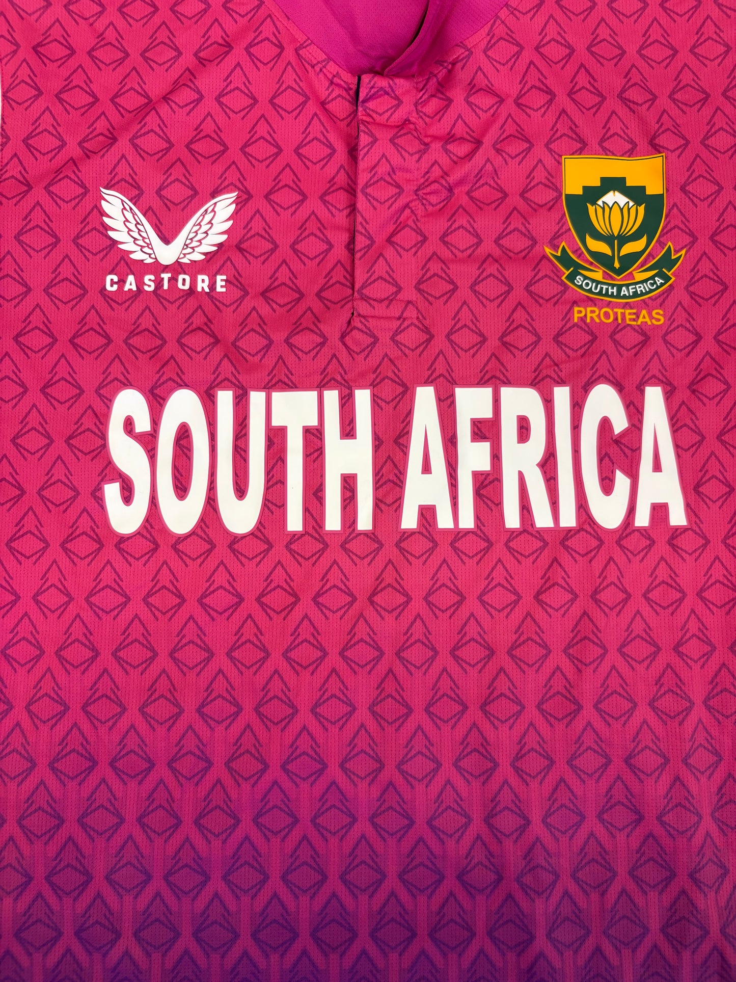Andile Phehlukwayo South Africa 2022 ODI Pink Game Match Issue SS Playing Shirt