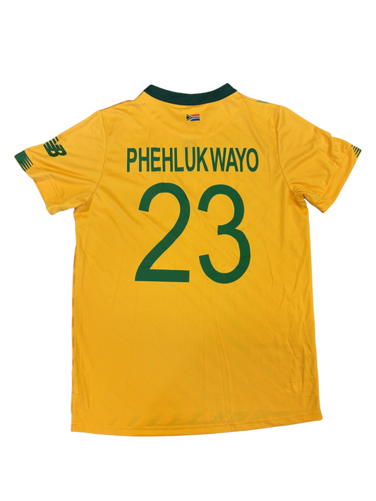 Andile Phehlukwayo South Africa 2021 T20 Match Worn LS Playing Shirt