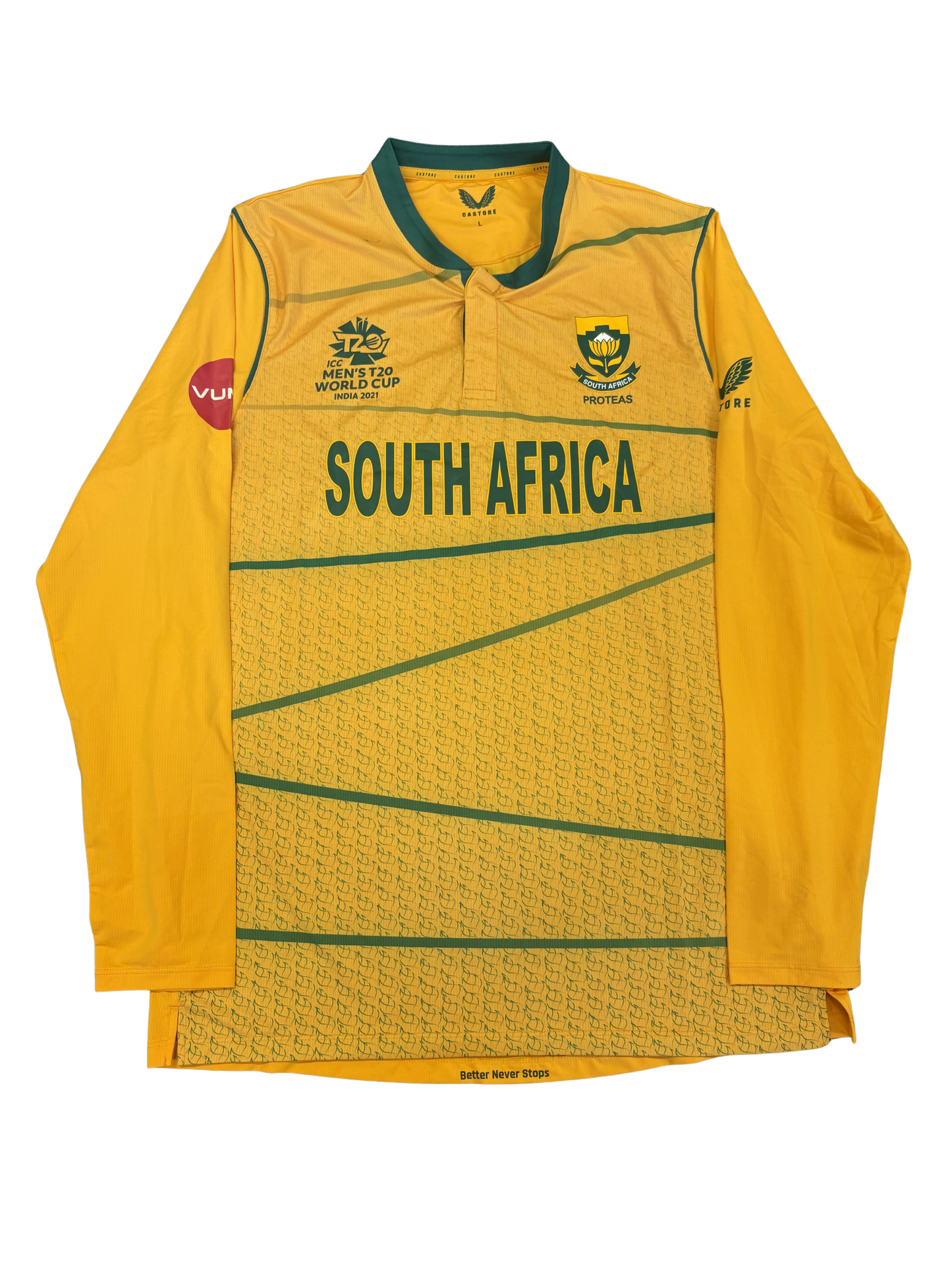 Andile Phehlukwayo South Africa 2021 CWC T20 Match Issue Playing Pullover