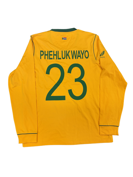 Andile Phehlukwayo South Africa A 2022 T20 Match Worn LS Playing Jumper