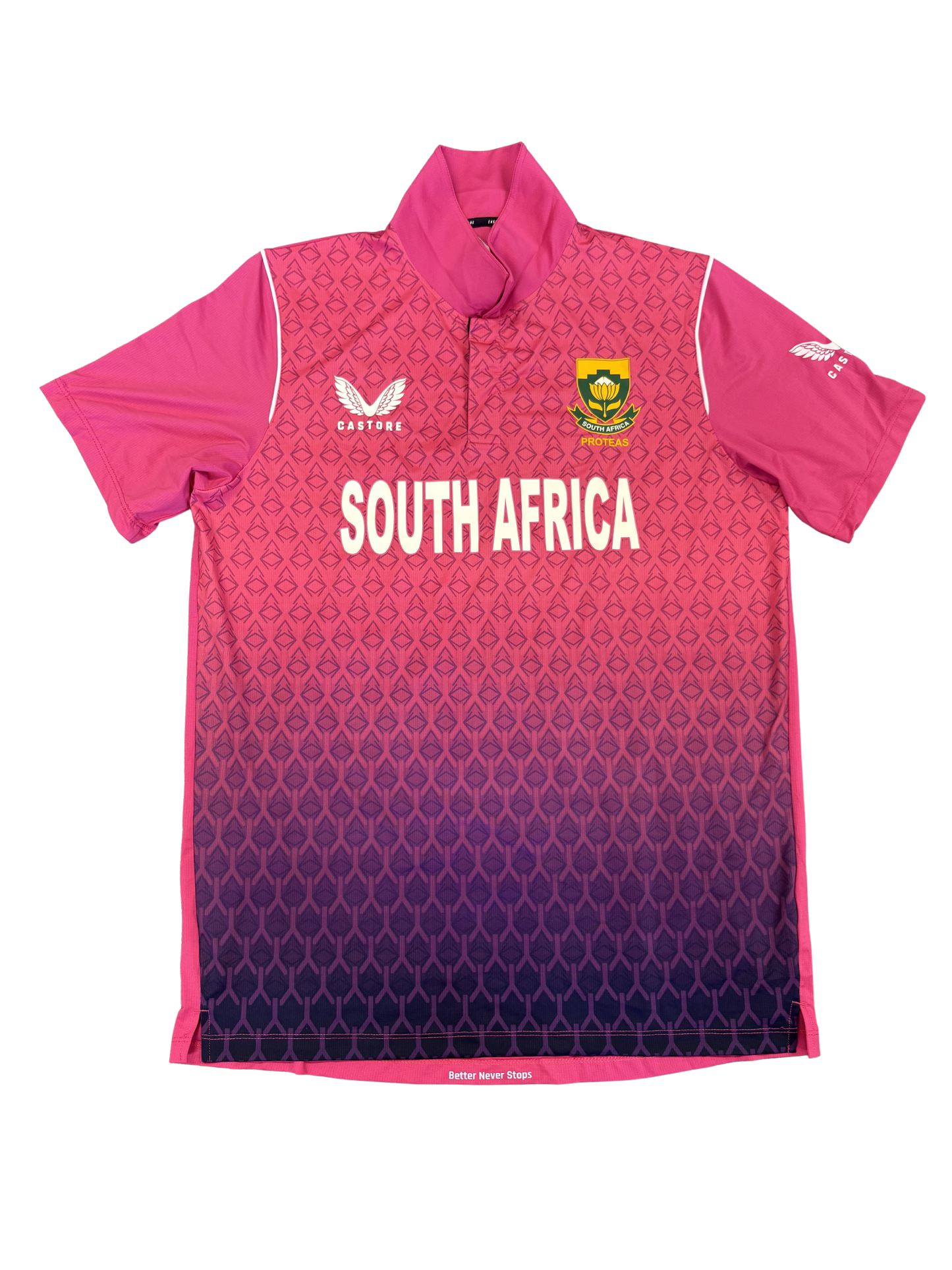 Andile Phehlukwayo South Africa 2022 ODI Pink Game Match Issue SS Playing Shirt