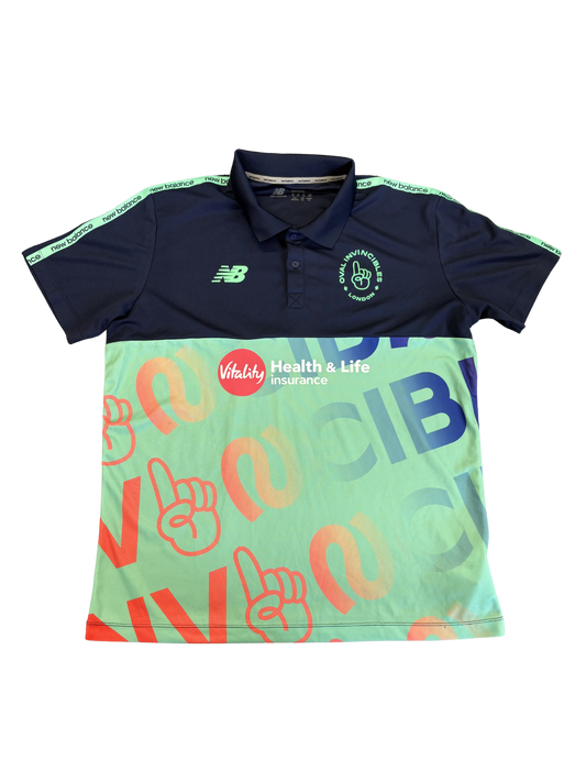 Oval Invincibles 2025 Hundred Player Issue SS Training Polo
