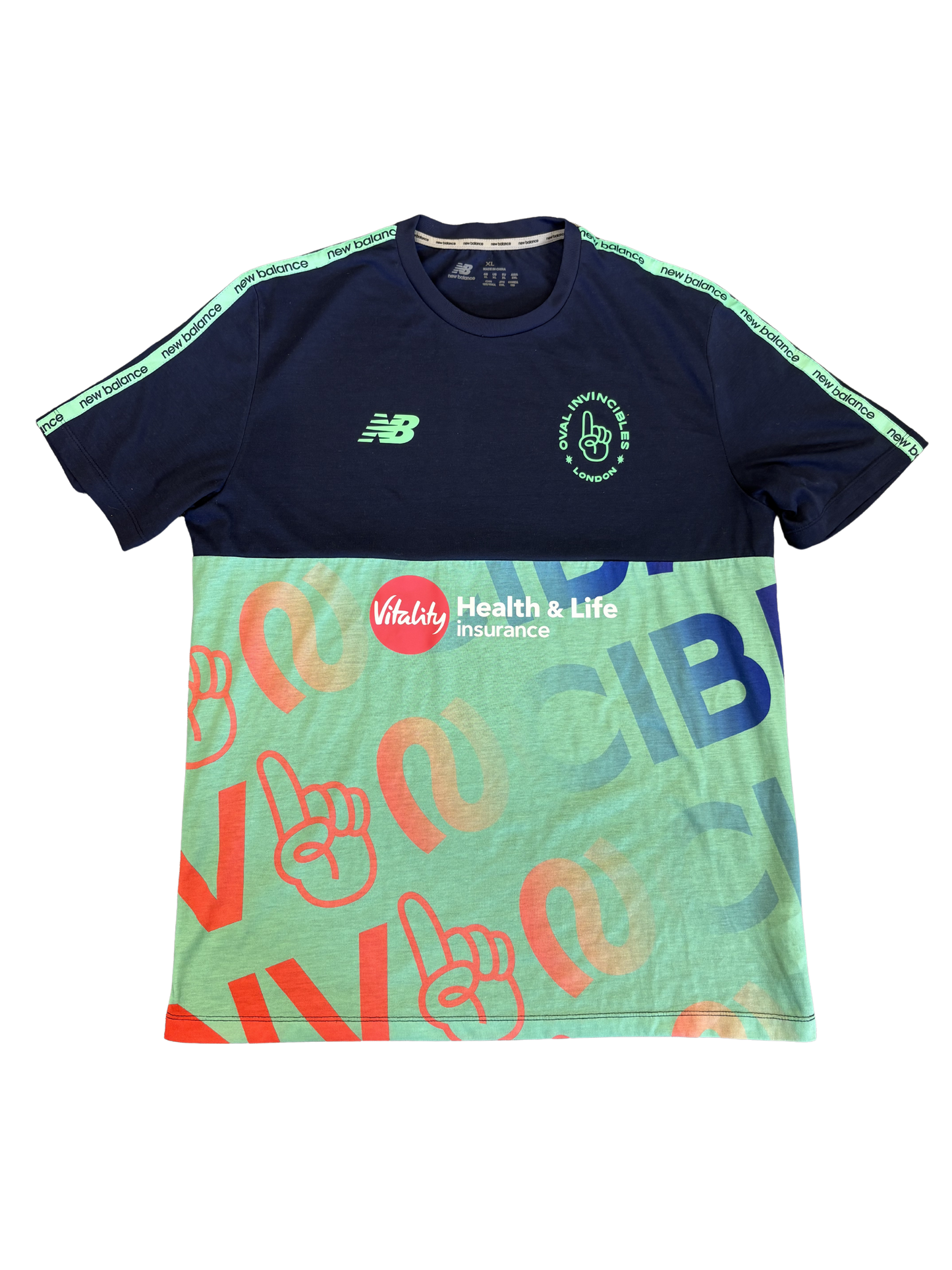 Oval Invincibles 2025 Hundred Player Issue SS Training T-Shirt