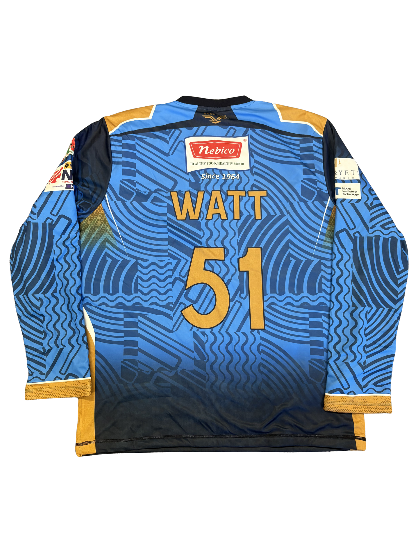 Mark Watt Karnali Yaks 2025 NPL Match Worn LS Playing Jumper