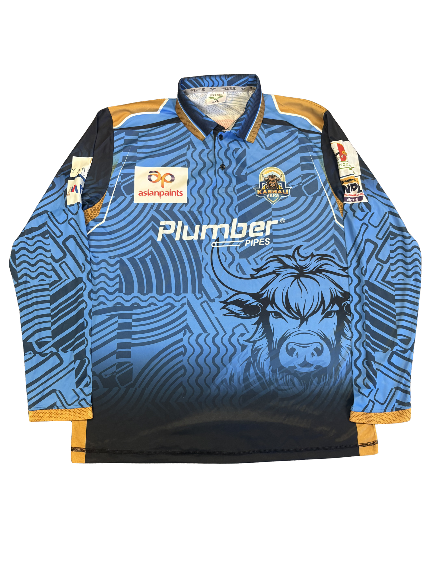 Mark Watt Karnali Yaks 2025 NPL Match Worn LS Playing Shirt