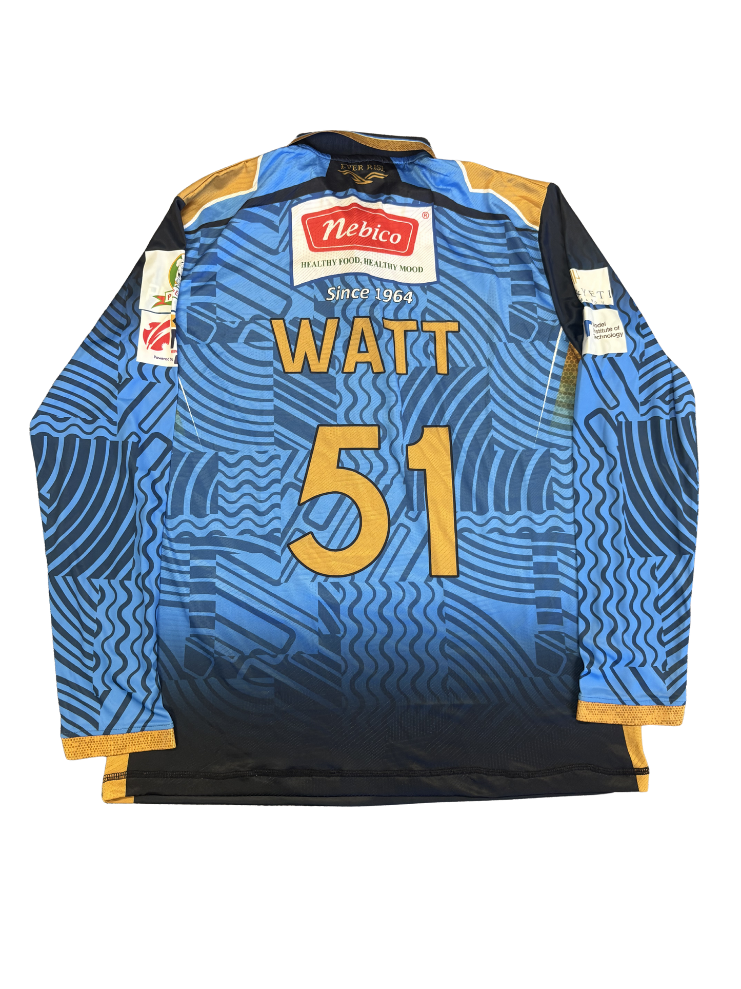 Mark Watt Karnali Yaks 2025 NPL Match Worn LS Playing Shirt