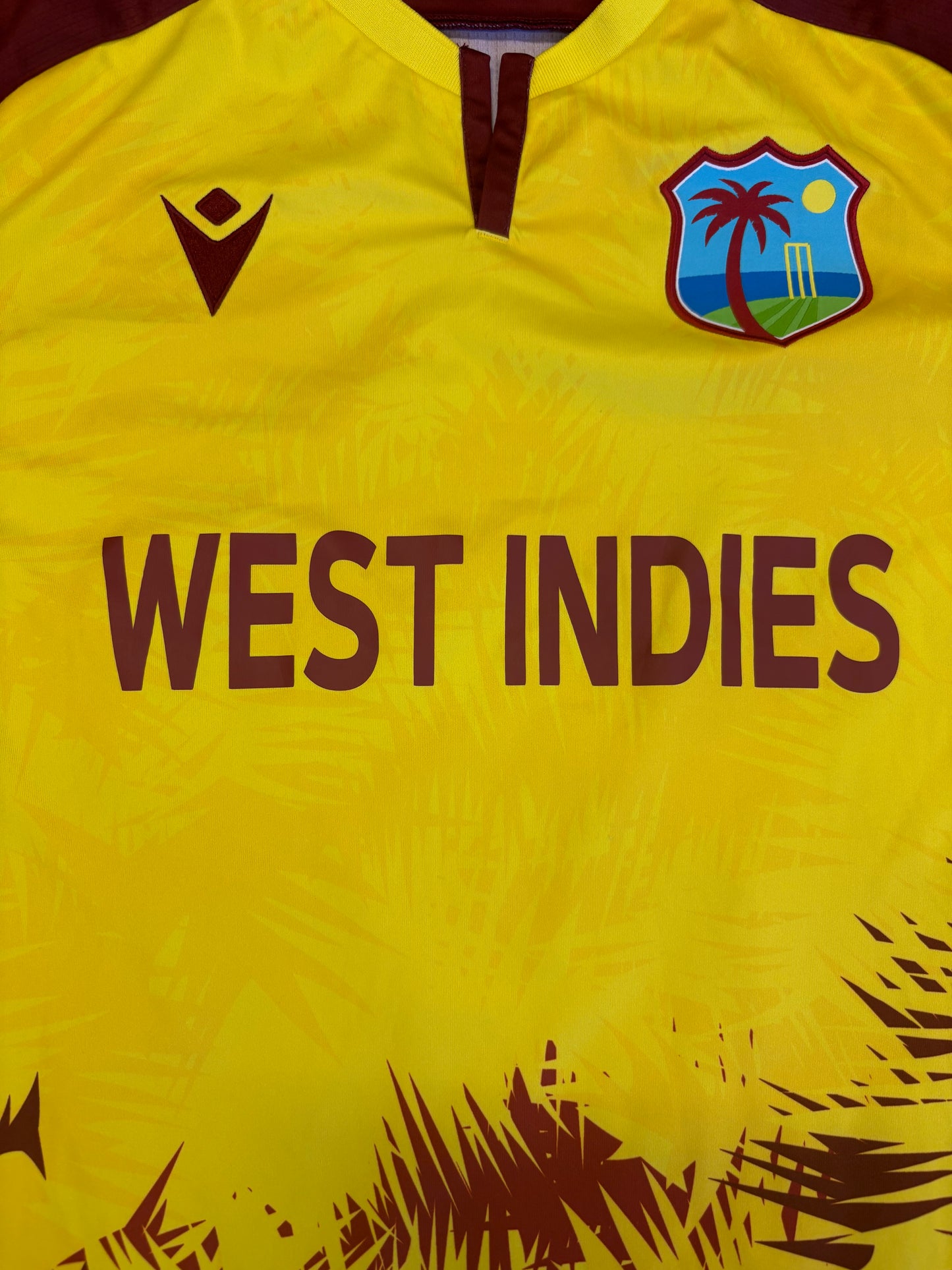 Rovman Powell West Indies 2025 T20 Match Worn SS Playing Shirt