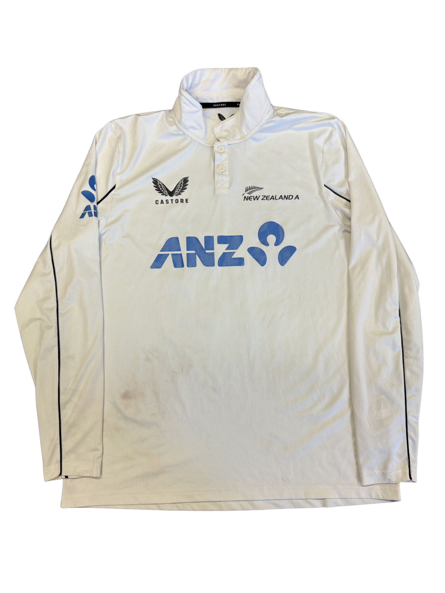 Nick Kelly New Zealand A 2025 Test Match Worn And Signed LS Playing Shirt