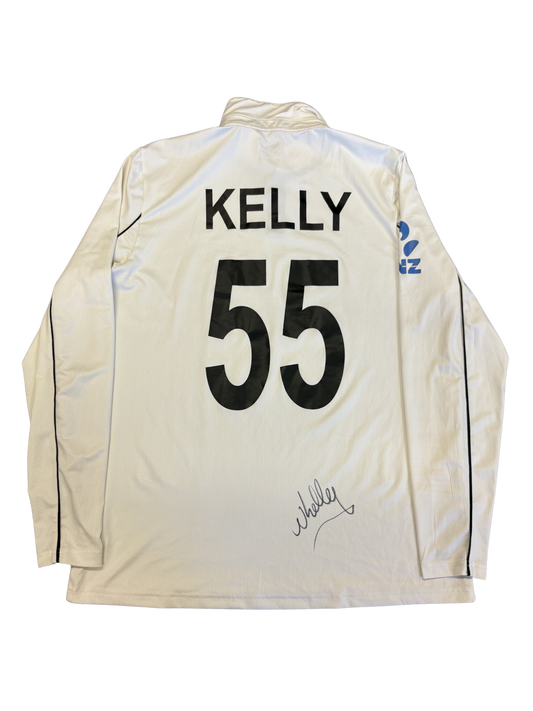 Nick Kelly New Zealand A 2025 Test Match Worn And Signed LS Playing Shirt