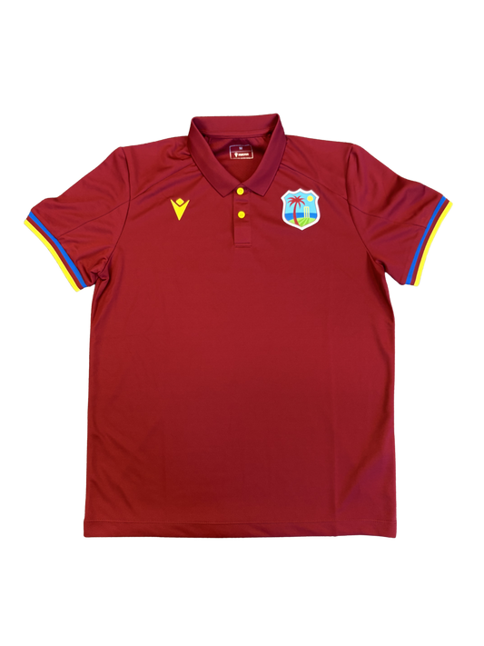 West Indies 2026 Player Issue Travel & Media Polo Shirt