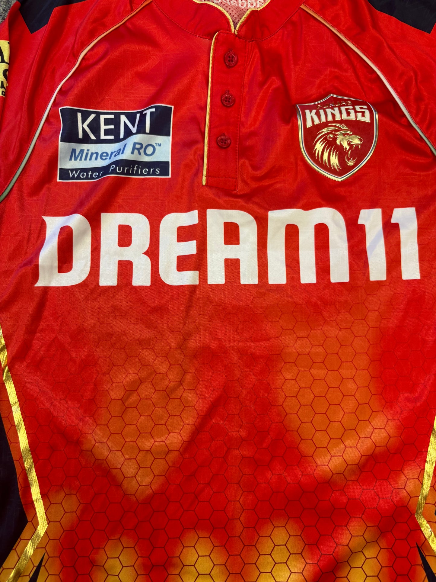 Azmatullah Omarzai Punjab Kings 2025 IPL Match Worn LS Playing Shirt