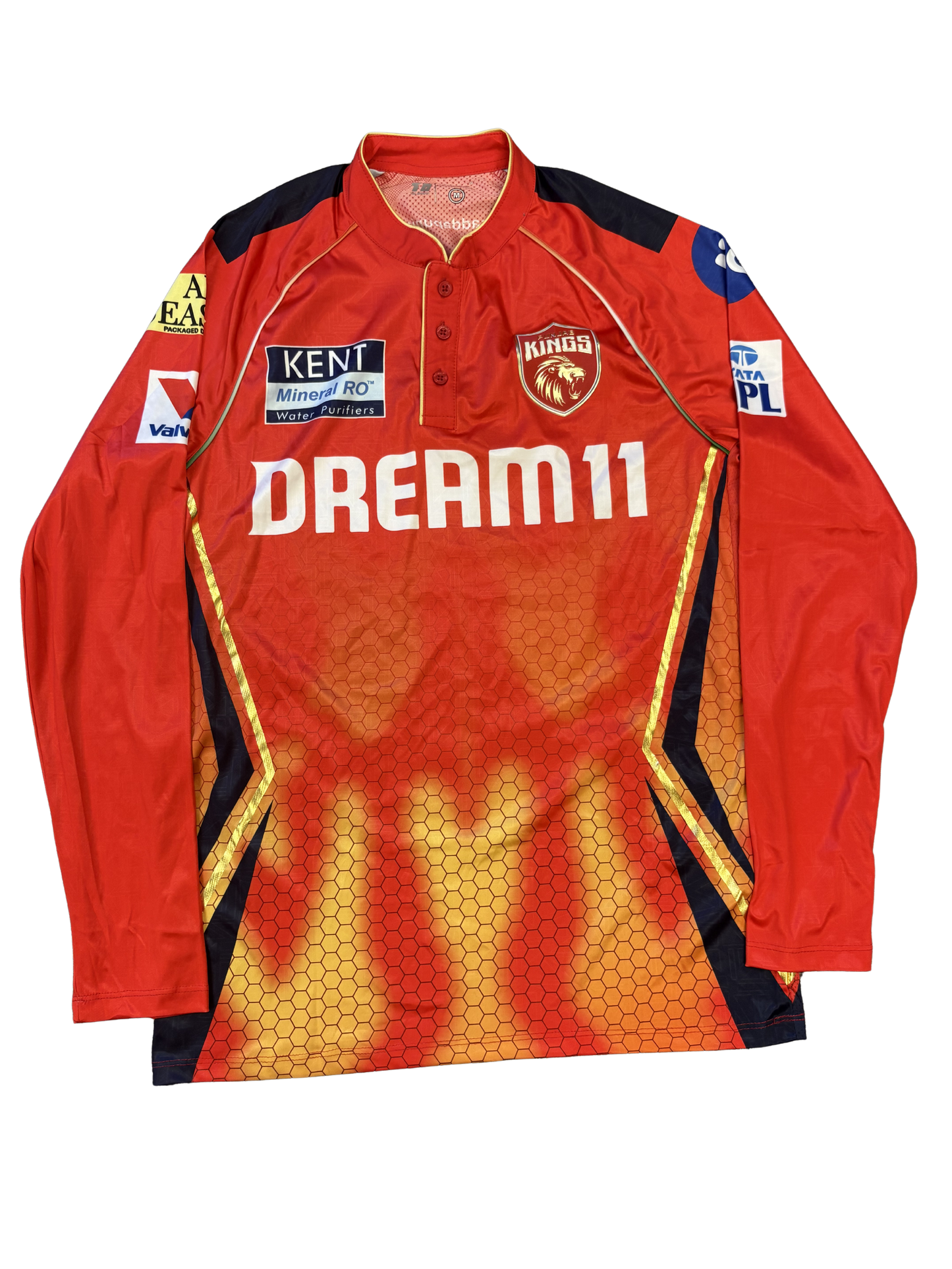 Azmatullah Omarzai Punjab Kings 2025 IPL Match Worn LS Playing Shirt