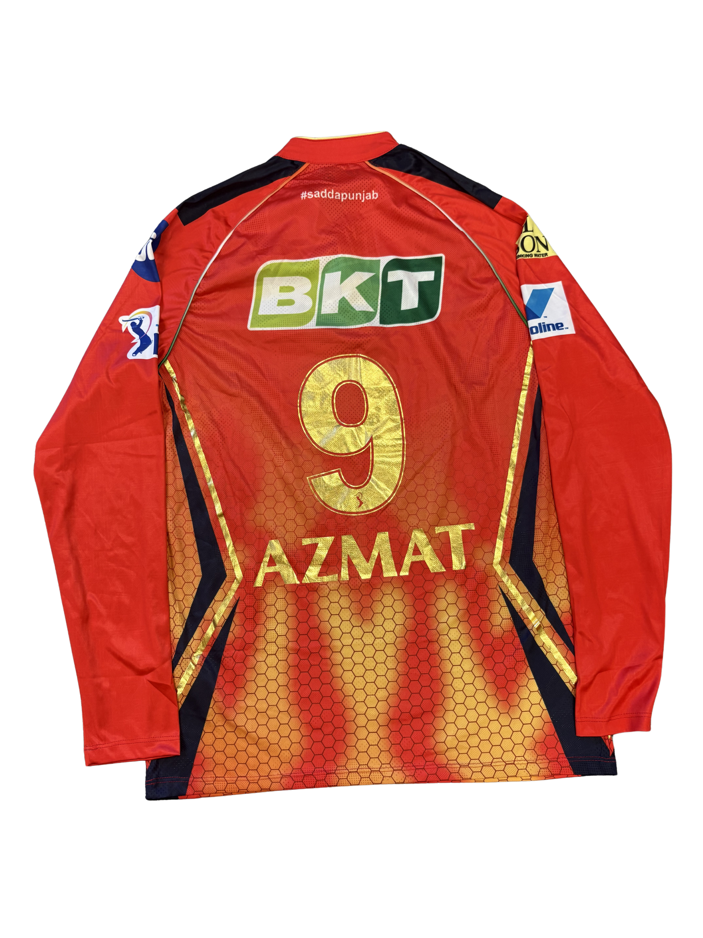 Azmatullah Omarzai Punjab Kings 2025 IPL Match Worn LS Playing Shirt
