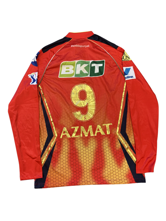 Azmatullah Omarzai Punjab Kings 2025 IPL Match Worn LS Playing Shirt