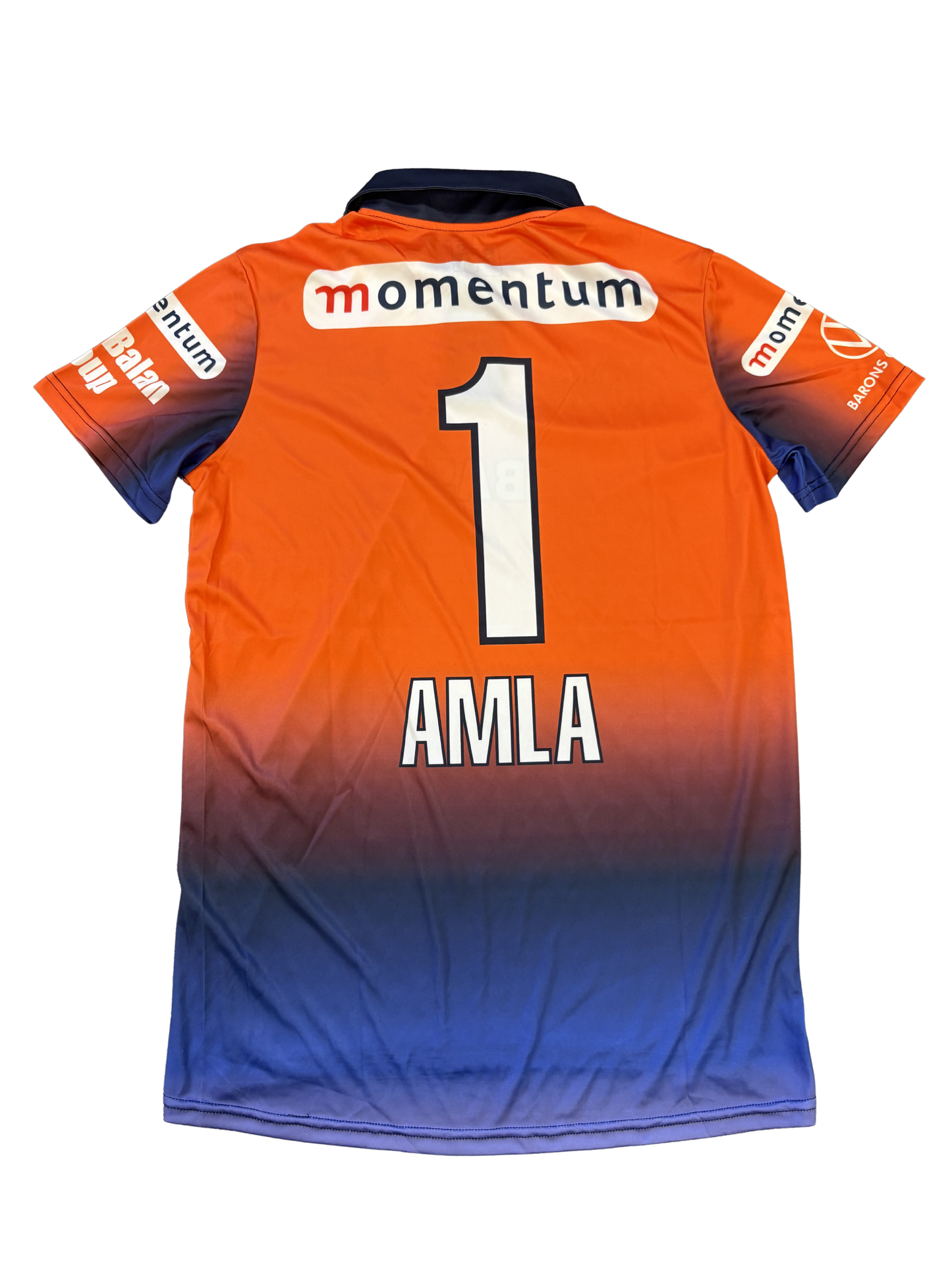 Hashim Amla Cape Cobras 1DC Match Worn SS Playing Shirt