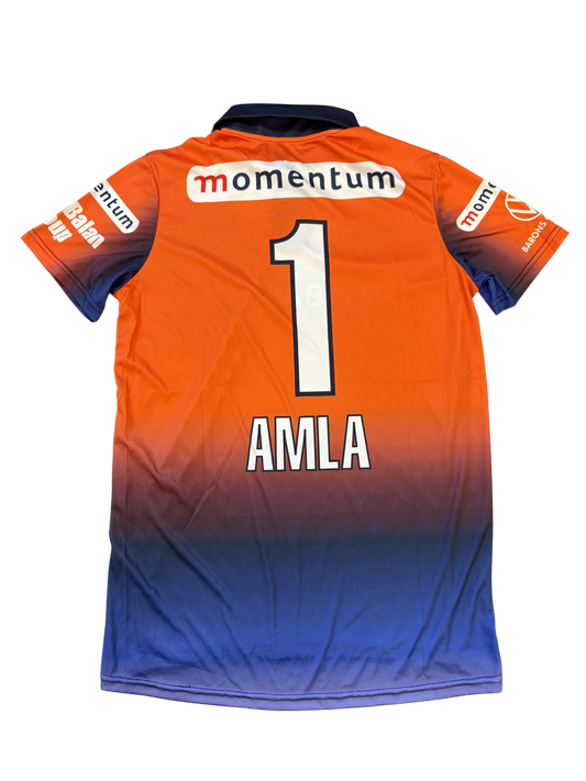 Hashim Amla Cape Cobras 1DC Match Worn SS Playing Shirt