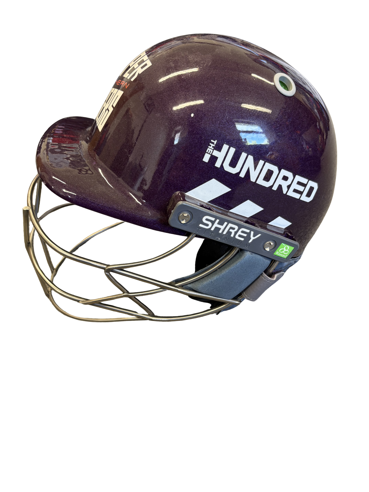 Northern Rider Helmet Northern Superchargers Shrey Koroyd Titanium Match Used Cricket Helmet ...