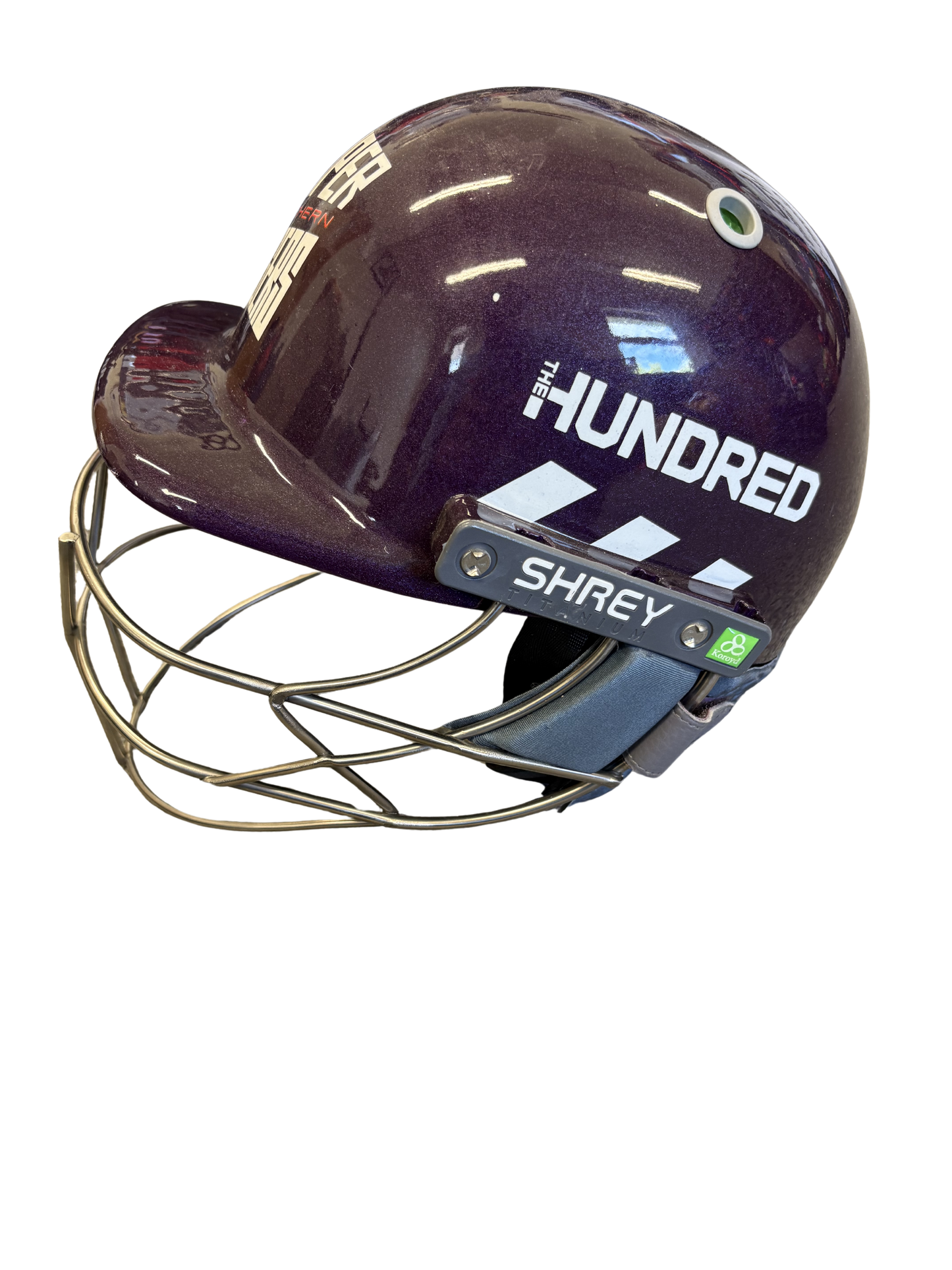 Northern Superchargers Shrey Koroyd Titanium Match Used Cricket Helmet