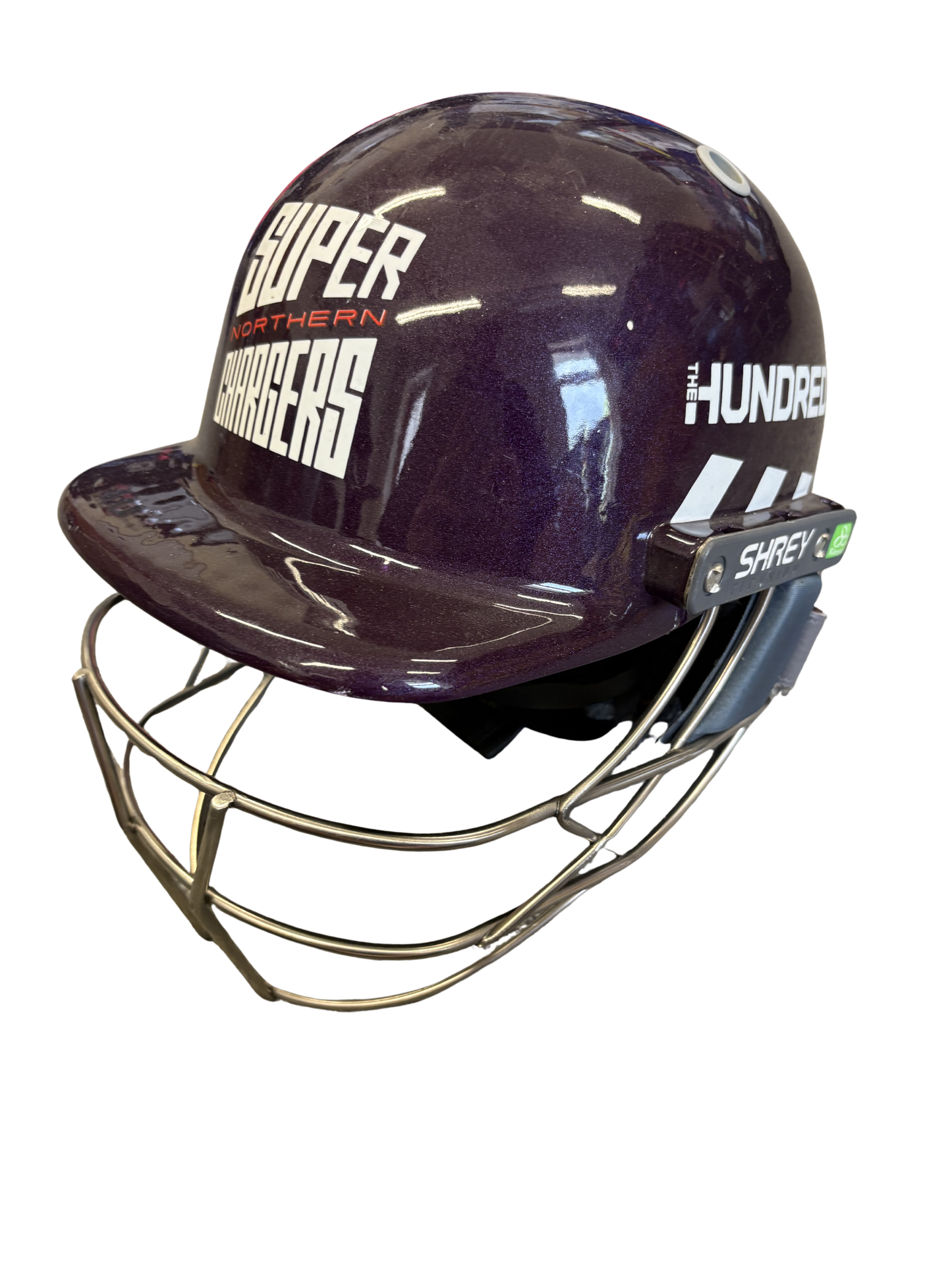 Northern Superchargers Shrey Koroyd Titanium Match Used Cricket Helmet