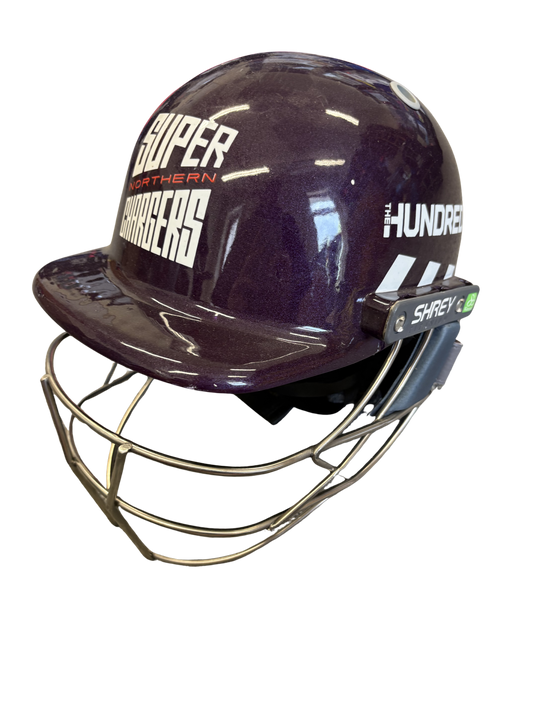 Northern Superchargers Shrey Koroyd Titanium Match Used Cricket Helmet