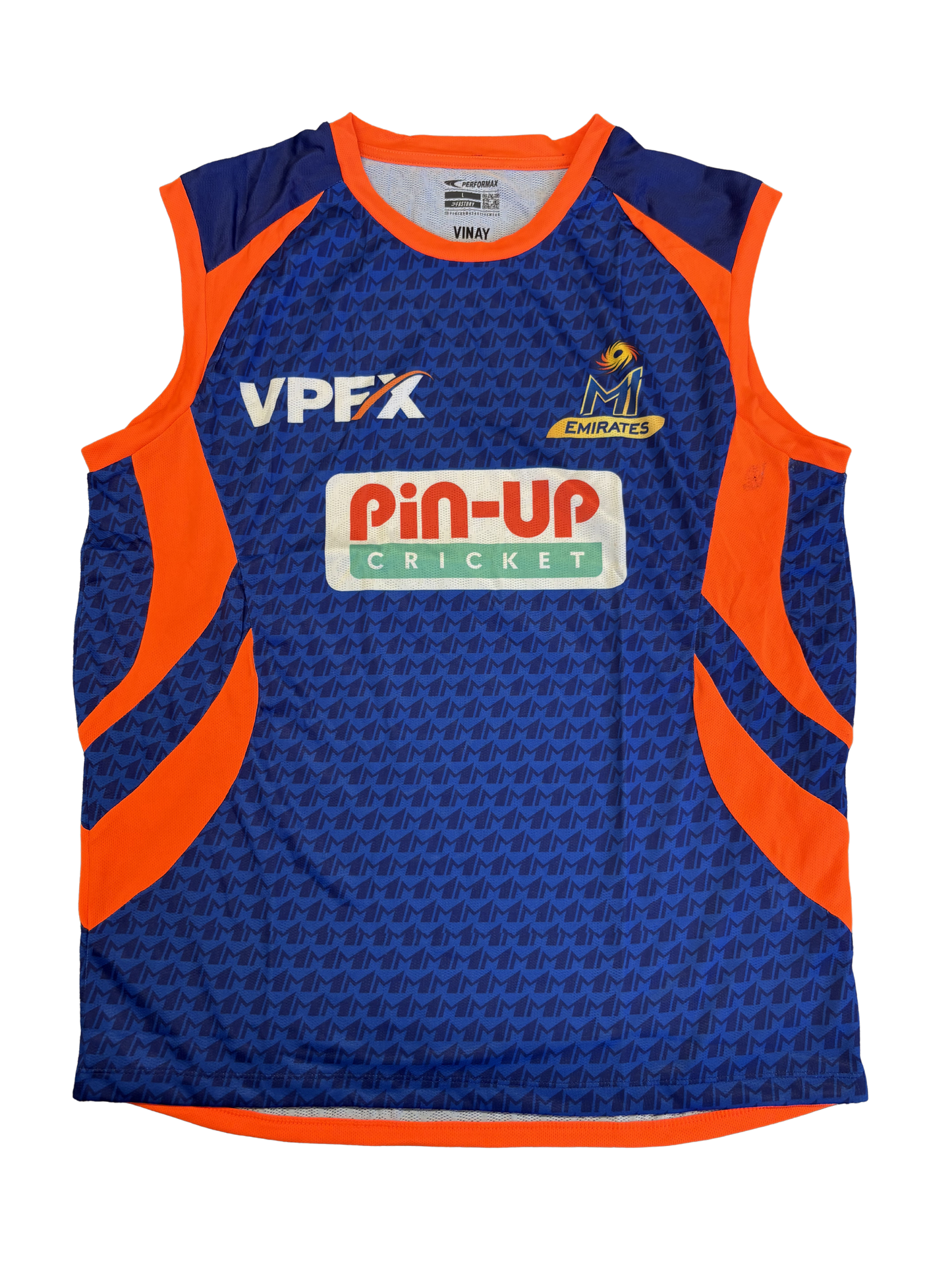 MI Emirates 2025 ILT20 Player Issue Sleeveless Training Vest