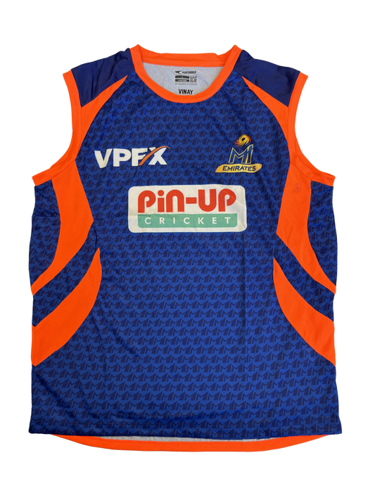 MI Emirates 2025 ILT20 Player Issue Sleeveless Training Vest
