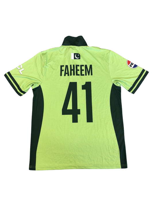 Faheem Ashraf Pakistan 2025 Champions Trophy Match Issue SS Playing Shirt