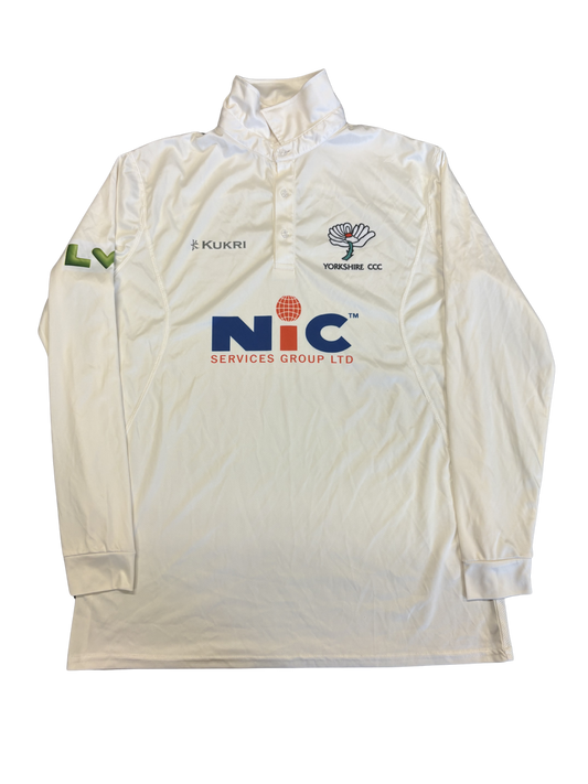 Yorkshire 2023 County Championship Match Worn LS Playing Shirt