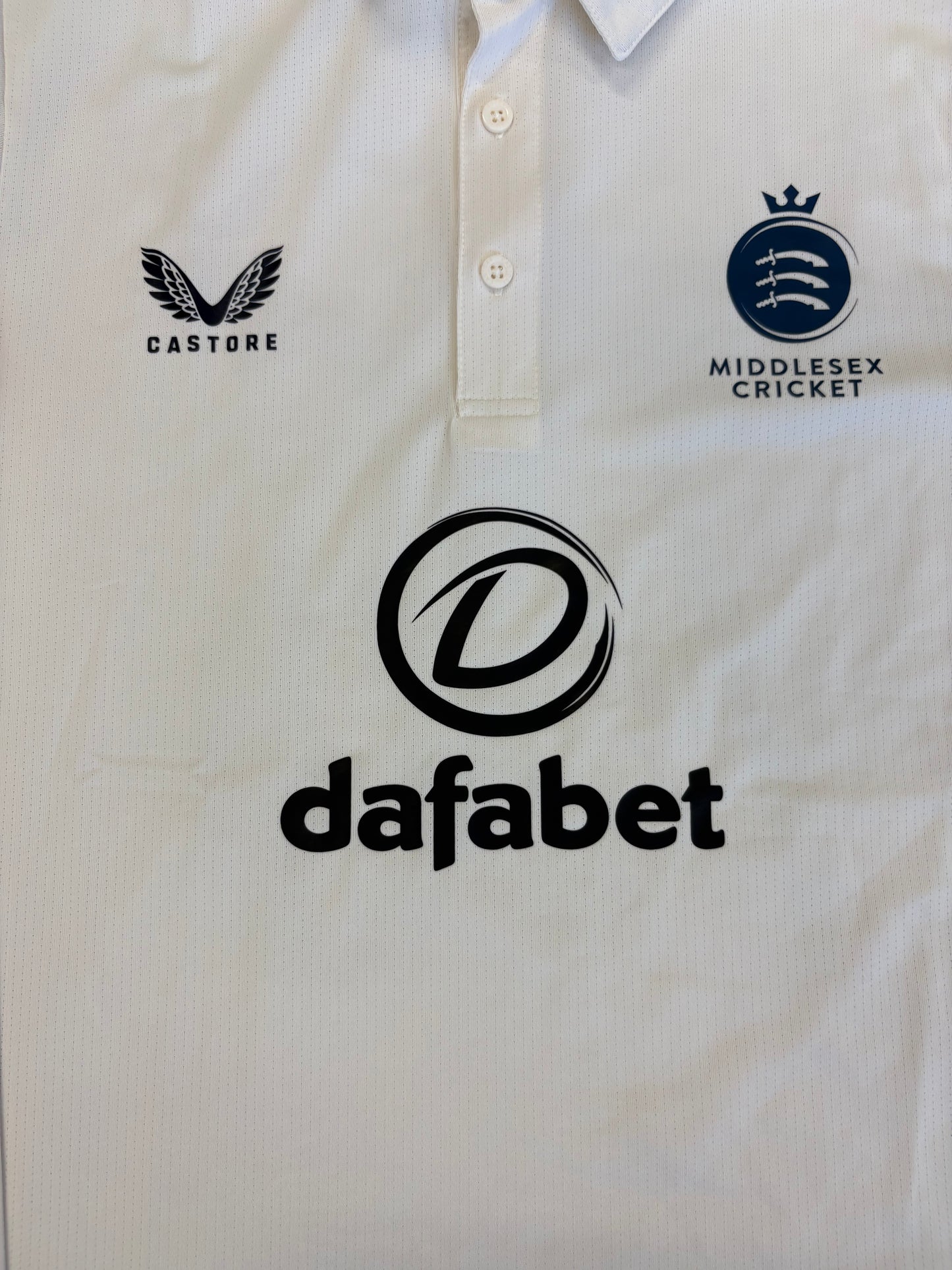 Leus Du Plooy Middlesex 2024 County Championship Match Worn LS Playing Shirt