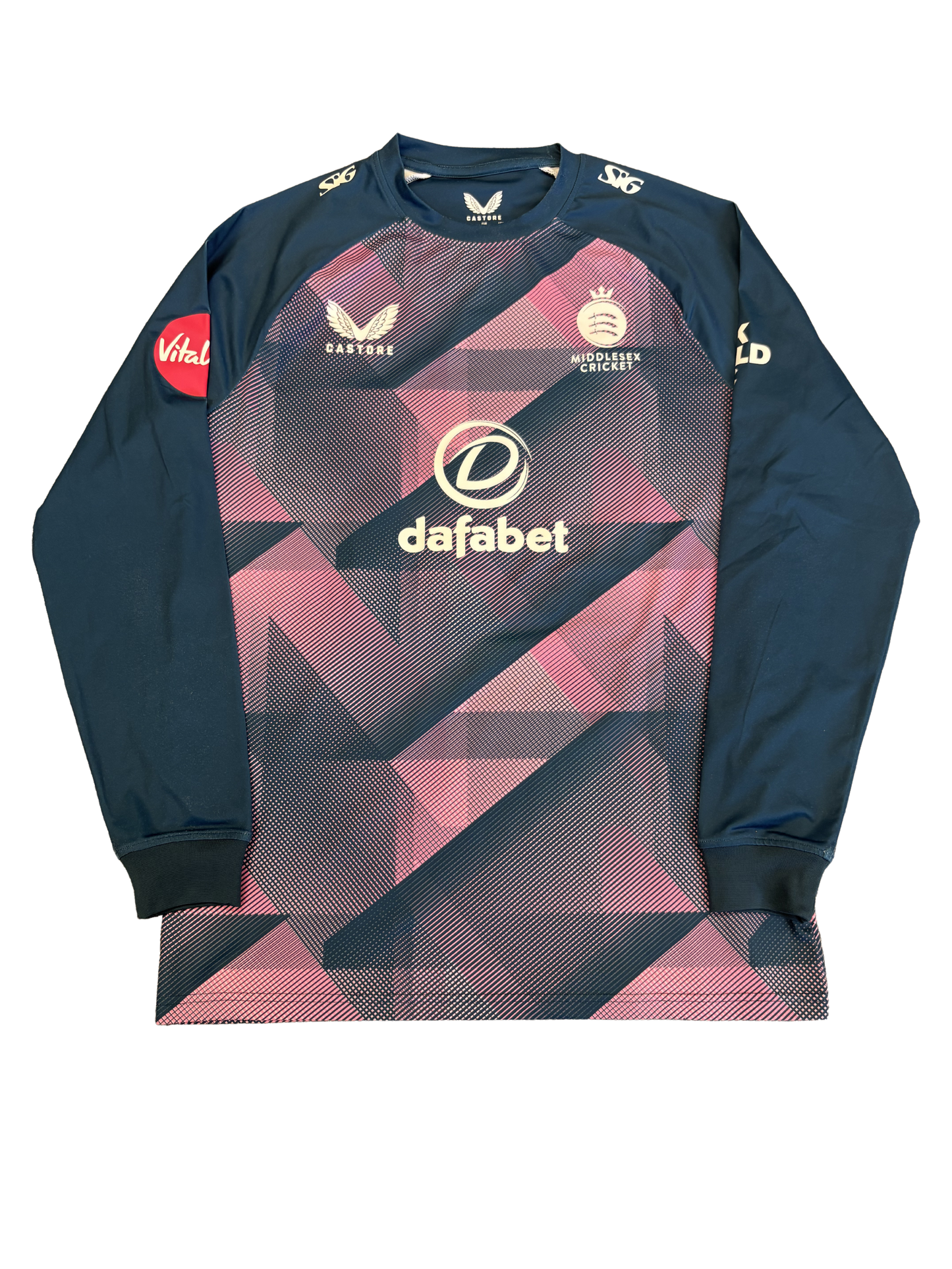 Leus Du Plooy Middlesex 2025 T20 Match Worn LS Playing Jumper