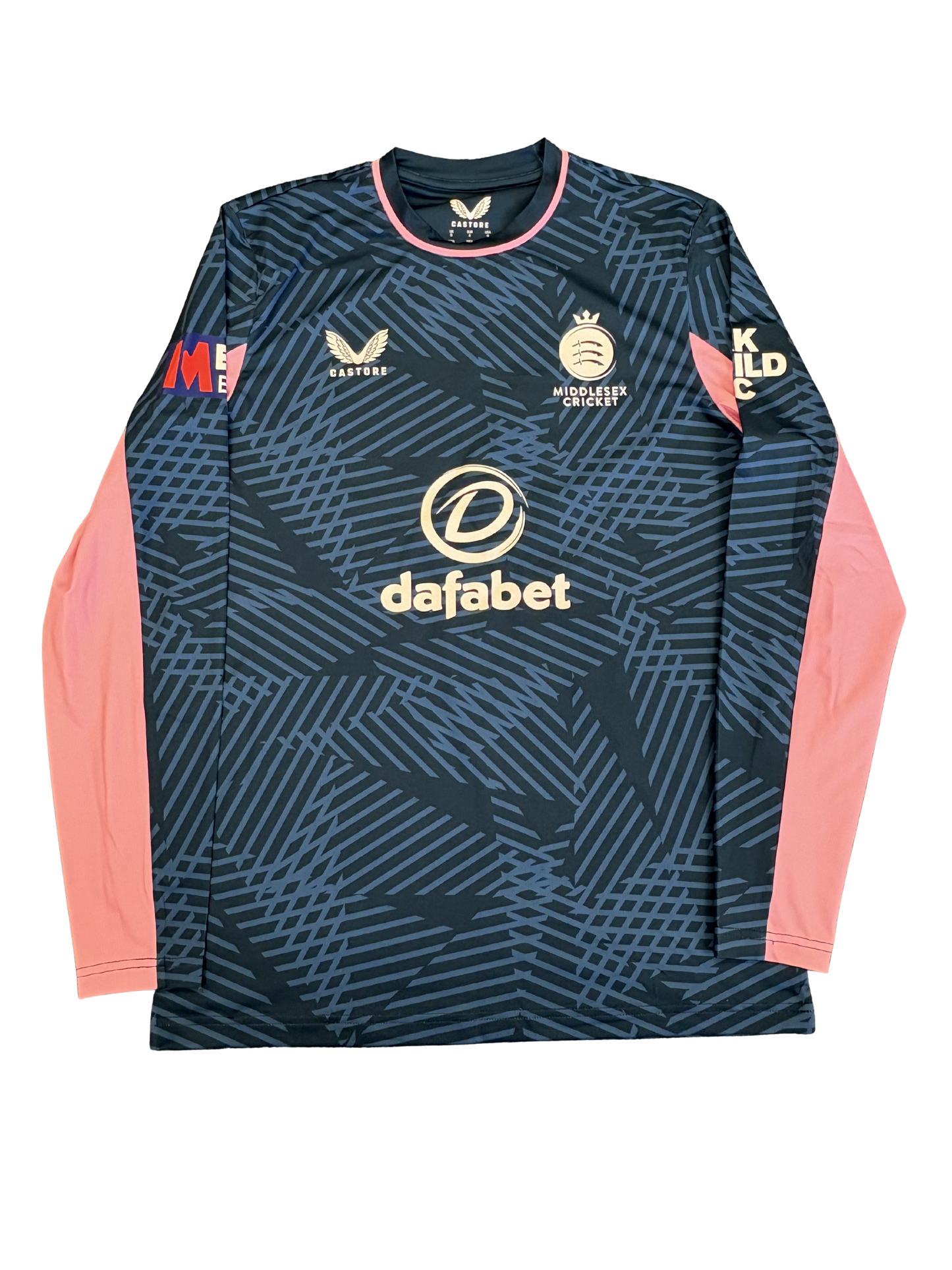 Leus Du Plooy Middlesex 2025 MB50 Match Issue LS Playing Shirt