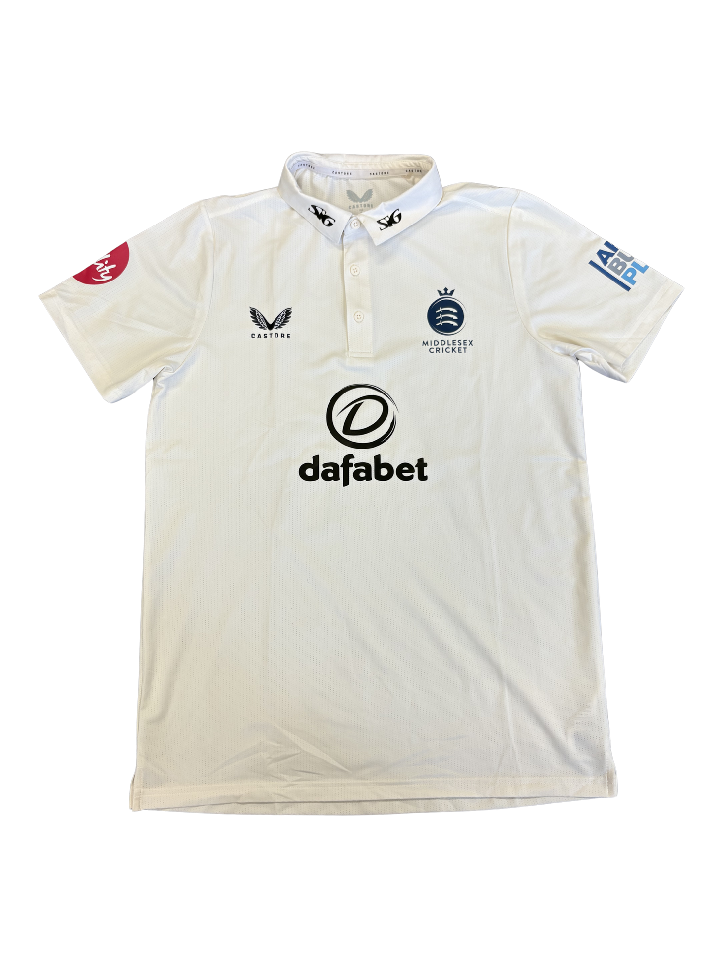 Leus Du Plooy Middlesex 2024 County Championship Match Worn SS Playing Shirt